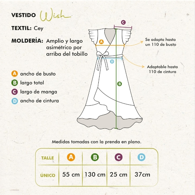 Vestido WISH INDI AURA look completo